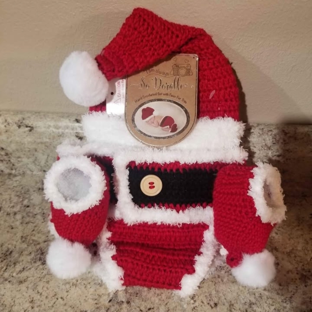 Baby Santa Crochet Set - Picture 2 of 7